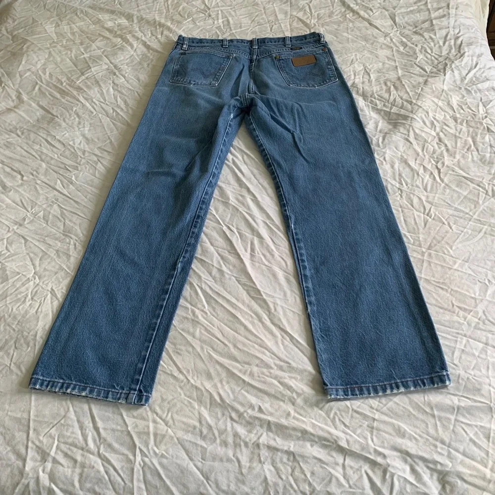 Wrangler 36x32 Jeans Blue 13MWZ Cowboy Cut Original Fit Straight Leg Denim
